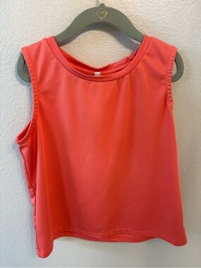 Honesty brand Girl’s Size Large Sleeveless Coral Tank Top Preppy Athletic